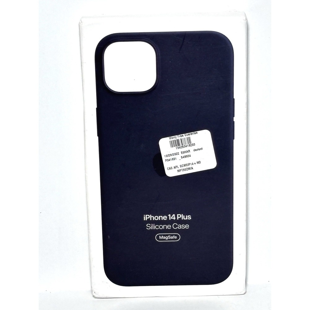 Apple iPhone 14 Plus Silicone Case MagSafe Midnight MPT33ZM/A New Sealed